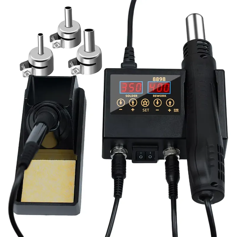60W LED Digital Display Hot Ai - Smd Rework Station Hot Air Soldering 2 In 1 recension och pris
