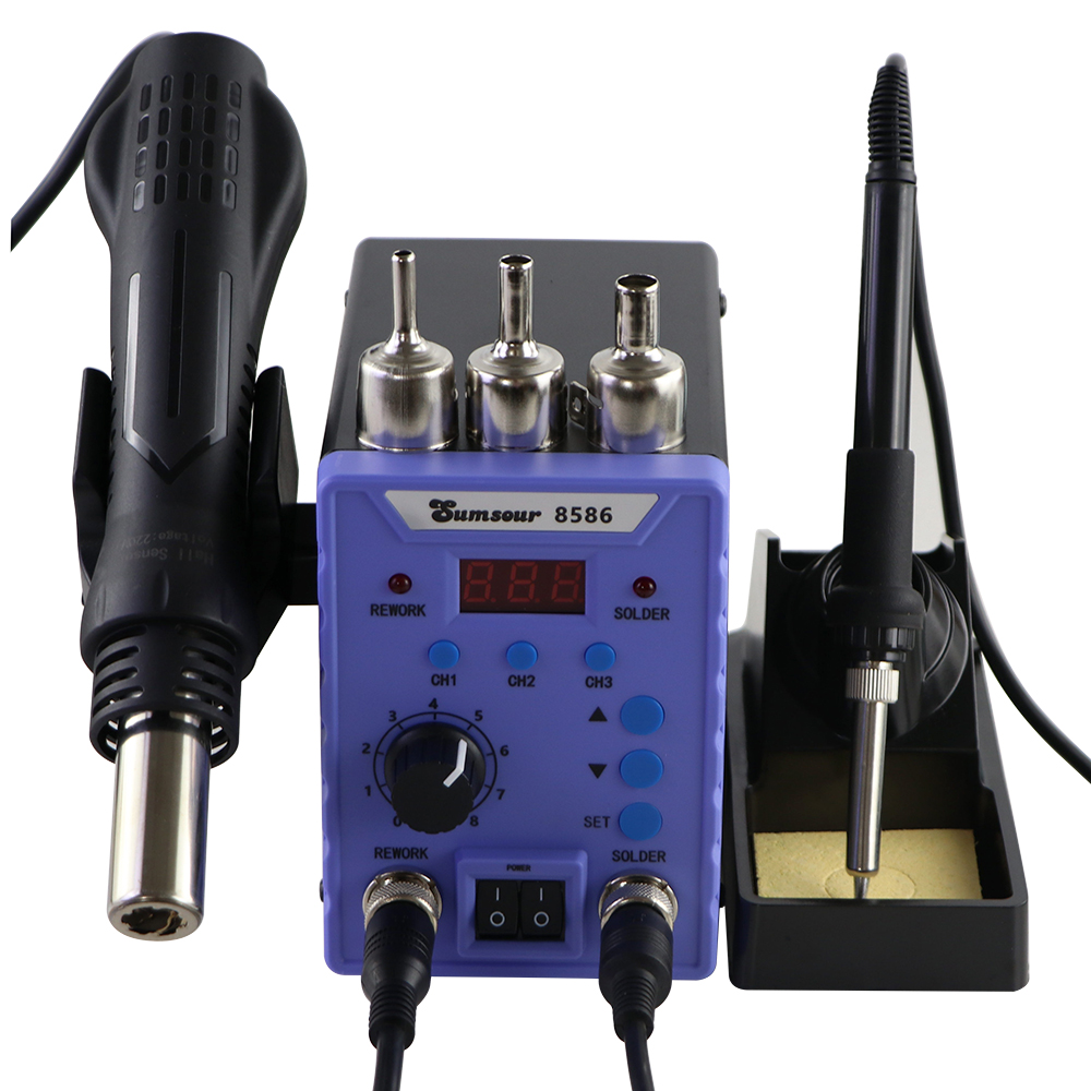 Sumsour 8586 760W 2 in 1 Digit - Smd Rework Station Hot Air Soldering 2 In 1 recension och pris
