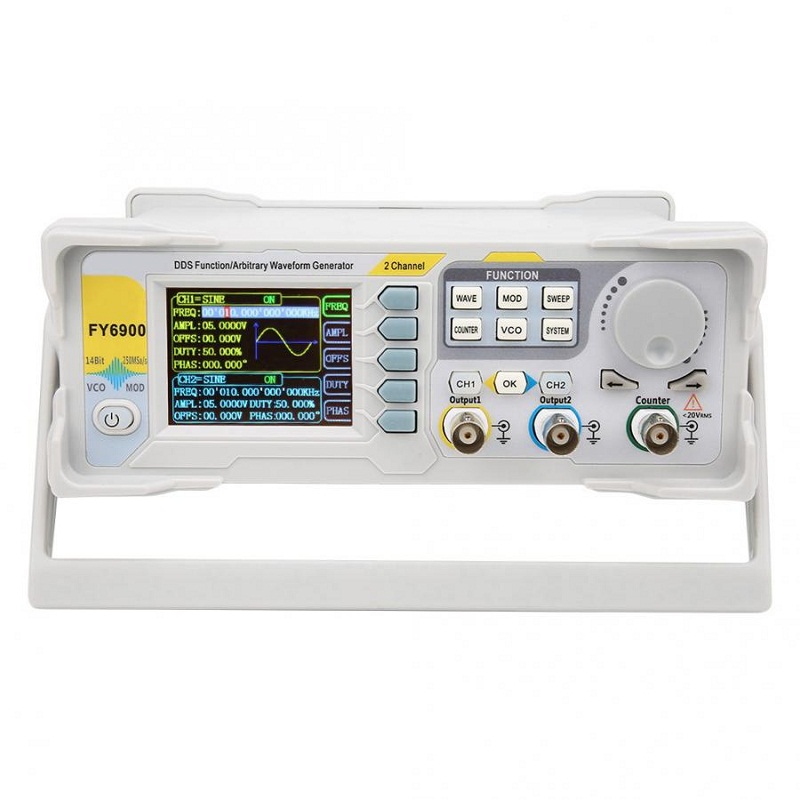 FY6900 Digital Signal Generato - Dual Channel Arbitrary Waveform Function Generator 60Mhz recension och pris