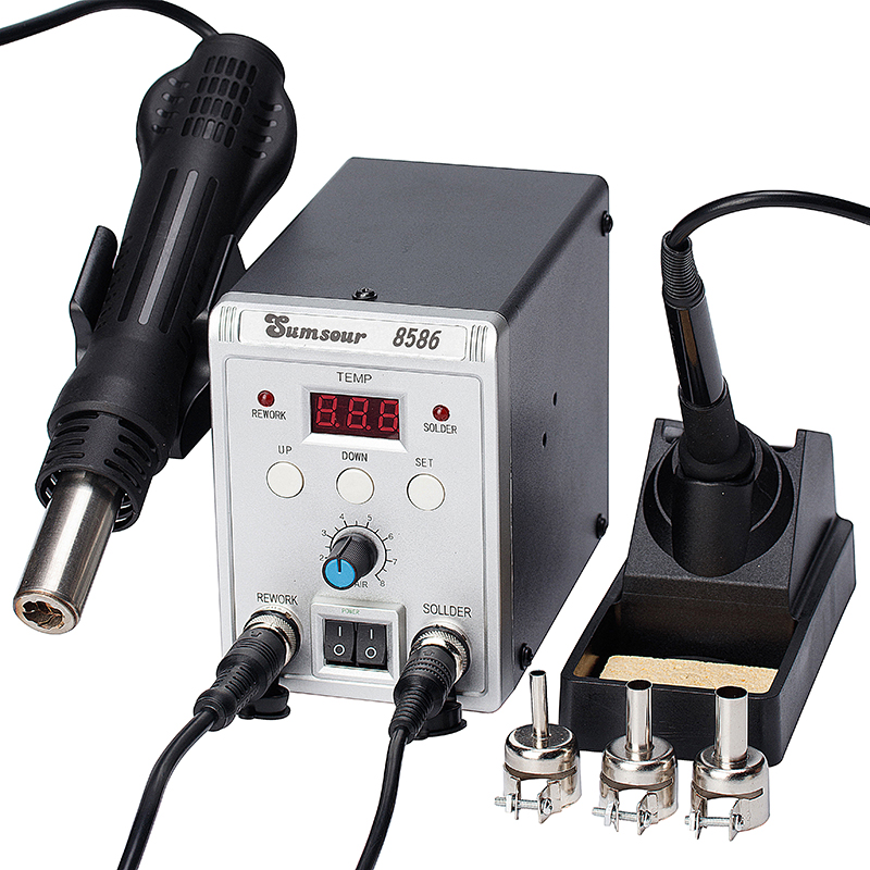 8586 700W 2 in 1 Digital Displ - Smd Rework Station Hot Air Soldering 2 In 1 recension och pris