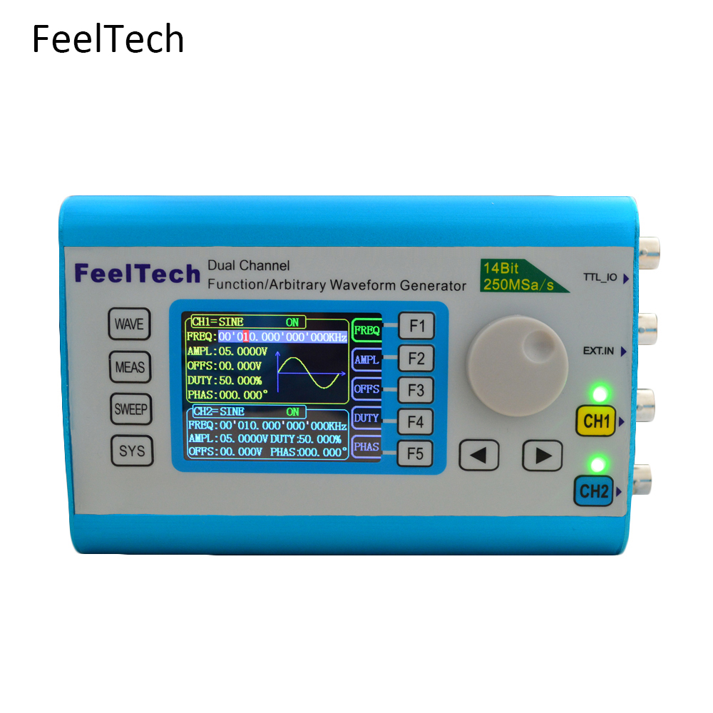 FY6300 250MSa Function Arbitra - Dual Channel Arbitrary Waveform Function Generator 60Mhz recension och pris