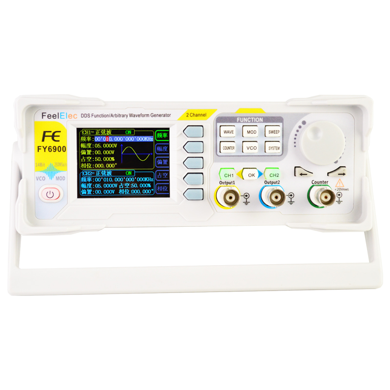 New FY6900 60MHz Dual Channel  - Dual Channel Arbitrary Waveform Function Generator 60Mhz recension och pris